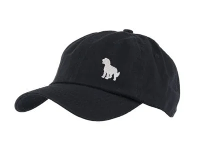 Cockapoo Silhouette Owner Clothing Gifts. 100% Washed Chino Cotton Embroidered 6 Panel Unstructured Baseball Cap Hat From The House Of Dog. - Image 7