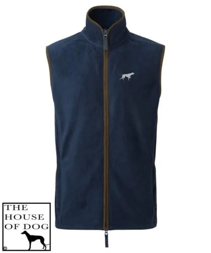 English Pointer Clothing Gifts Embroidered Men's Fit Fleece Gilet. - Image 4