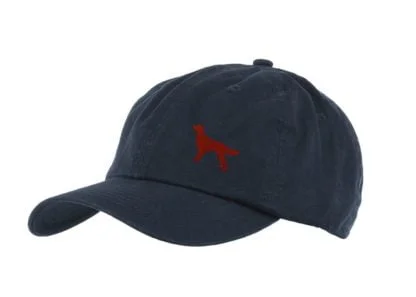 Irish Red Setter Clothing Gifts. 100% Washed Chino Cotton Embroidered 6 Panel Unstructured Baseball Cap Hat From The House Of Dog. - Image 6