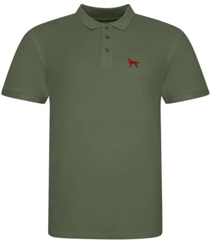 Irish Red Setter Clothing Gift Embroidered Polo Shirt, From The House Of Dog. - Image 7