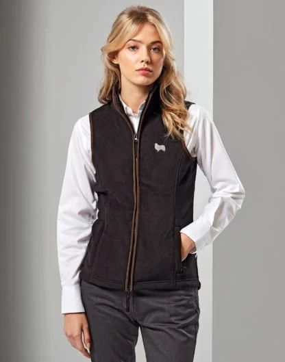 Sheltie Shetland Sheepdog Owner Clothing Gifts Embroidered Fleece Gilet From The House Of Dog.