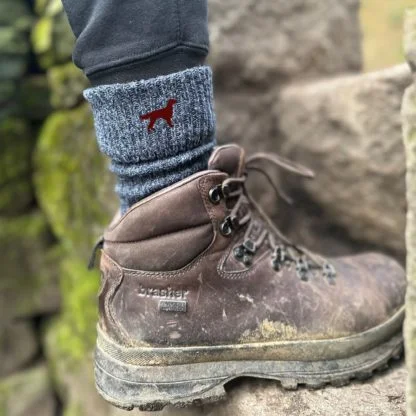 Irish Red Setter Owner Gift Men's Wool Blend Boot Socks with Cushion Sole from The House Of Dog x 2 PAIRS. One Size Men's 6-11 - Image 2