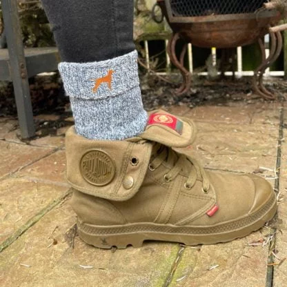 Hungarian Vizsla Owner Gift Women's Wool Blend Boot Socks with Cushion Sole from The House Of Dog x 2 PAIRS. One Size Women's 4-8