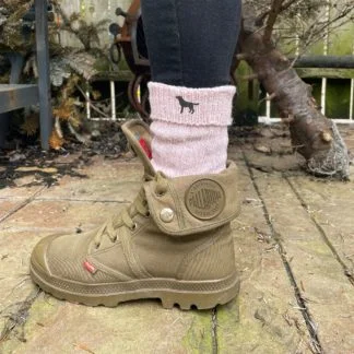 Black Lab Labrador Owner Gift Women's Wool Blend Boot Socks with Cushion Sole from The House Of Dog x 2 PAIRS. One Size Women's 4-8