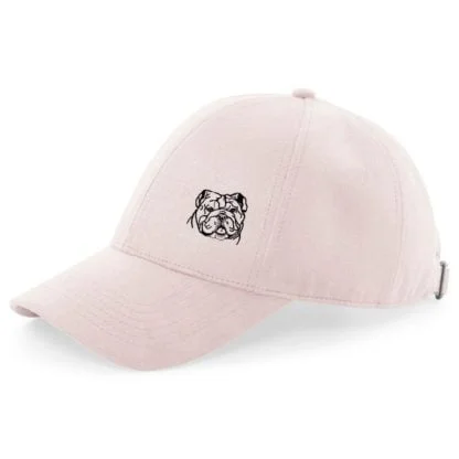 English Bulldog Owner Clothing Gifts, Faux Suede Leather Baseball Cap, From The House Of Dog. - Image 6