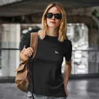 King Charles Cavalier Spaniel Owner Clothing Gift Embroidered Heavyweight Organic Cotton T-shirt From The House Of Dog.