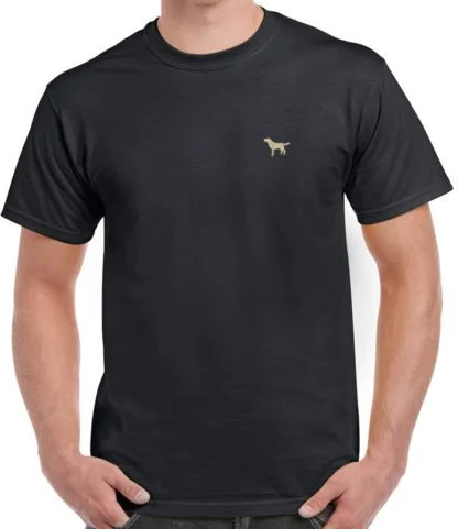 Golden Yellow Labrador Retriever Owner Clothing Gift Embroidered Heavyweight Organic Cotton T-shirt From The House Of Dog. - Image 6