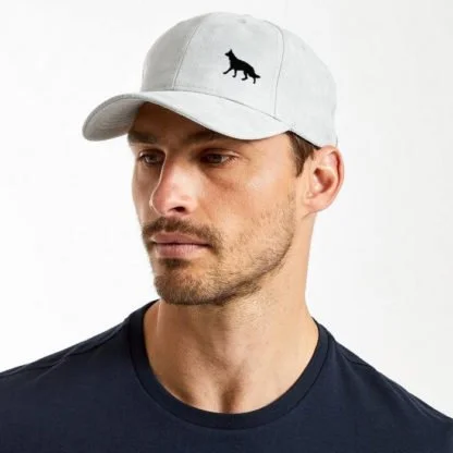 German Shepherd Dog Owner Clothing Gifts, Faux Suede Leather Baseball Cap Hat From The House Of Dog. - Image 2