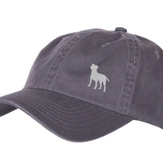Jack Russell Terrier Silhouette Owner Clothing Gifts. 100% Washed Chino Cotton Embroidered 6 Panel Unstructured Baseball Cap Hat
