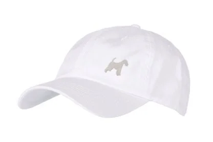 Fox Terrier Clothing Gifts. 100% Washed Chino Cotton Embroidered 6 Panel Unstructured Baseball Cap - Image 7