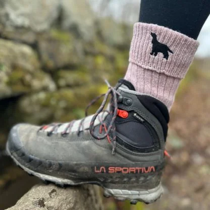 Cocker Spaniel Owner Gift Women's Wool Blend Boot Socks with Cushion Sole from The House Of Dog x 2 PAIRS. One Size Ladies's 4-8