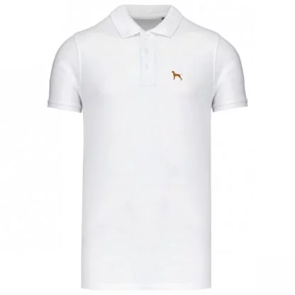 Hungarian Vizsla Clothing Gift Embroidered Heavyweight Organic Cotton Polo Shirt From The House Of Dog. - Image 4