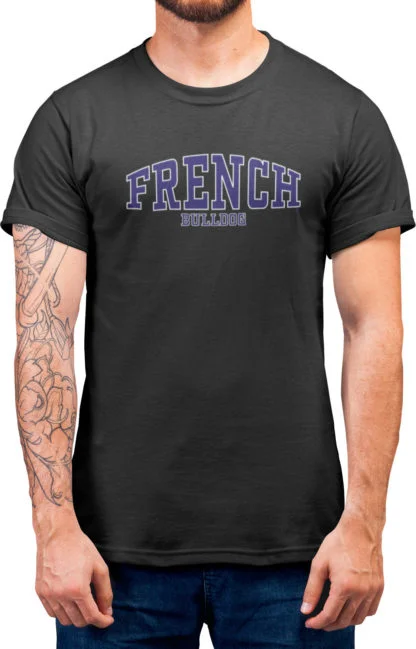 French Bulldog Frenchie Owner Clothing Gift Printed Heavyweight Organic Cotton T-shirt Gift From The House Of Dog. - Image 2