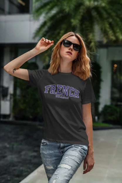 French Bulldog Frenchie Owner Clothing Gift Printed Heavyweight Organic Cotton T-shirt Gift From The House Of Dog. - Image 4