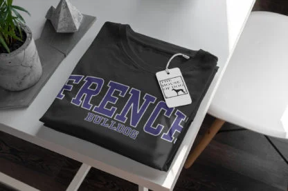 French Bulldog Frenchie Owner Clothing Gift Printed Heavyweight Organic Cotton T-shirt Gift From The House Of Dog. - Image 5