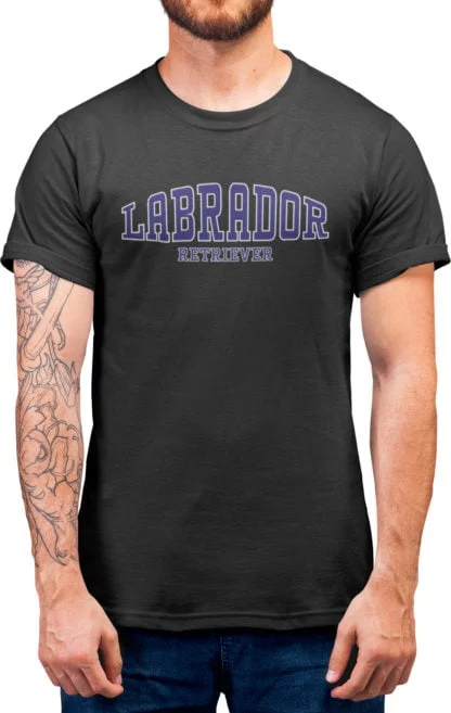 Labrador Retriever Owner Clothing Gift Printed Heavyweight Organic Cotton T-shirt Gift From The House Of Dog. - Image 5