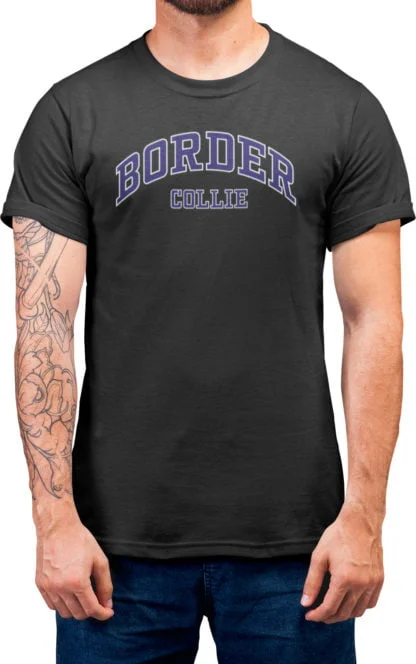 Border Collie Owner Clothing Gift Printed Heavyweight Organic Cotton T-shirt Gift From The House Of Dog. - Image 6
