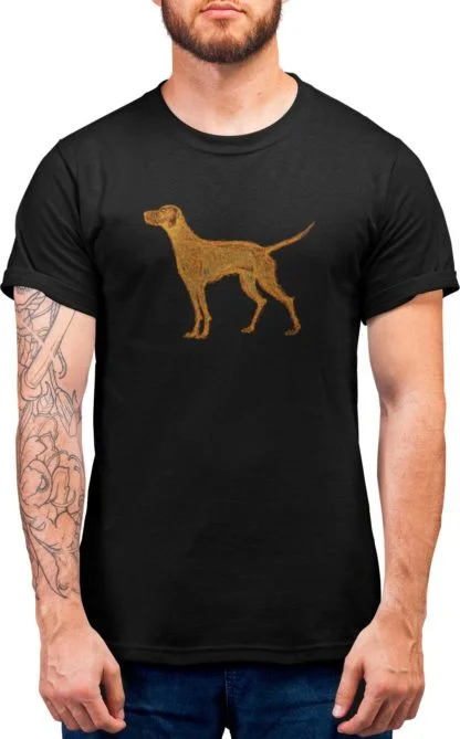 Hungarian Vizsla Owner Clothing Gift Printed Heavyweight Organic Cotton T-shirt Gift From The House Of Dog. - Image 6