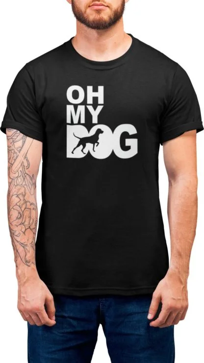 Hungarian Vizsla Owner Clothing Gift Printed Heavyweight Organic Cotton T-shirt Gift From The House Of Dog. - Image 6