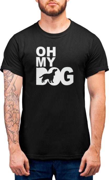 Cocker Spaniel Owner Clothing Gift Printed Heavyweight Organic Cotton T-shirt Gift From The House Of Dog. - Image 5