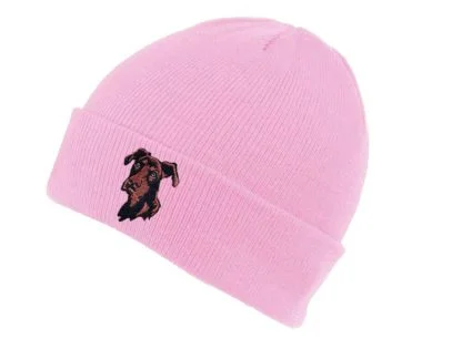 Dobermann Owner Clothing Gifts. Soft Knit Warm Winter Beanie Ski Hat From The House Of Dog. - Image 2