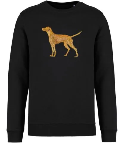 The House Of Dog: Hungarian Vizsla Embroidered Heavyweight Organic Cotton Unisex Sweatshirt - Image 7