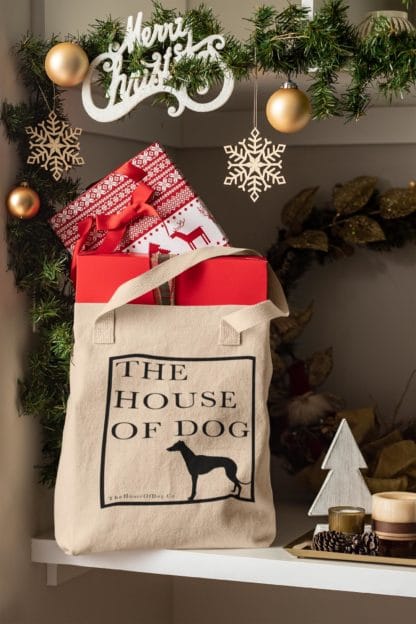 The House Of Dog Premium Cotton Tote Bag. Heavyweight 100% Cotton - Image 3