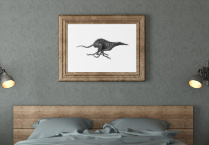 Greyhound Lurcher Sighthound Owner Gift Printed High Quality Dog Art Print. Running Hound