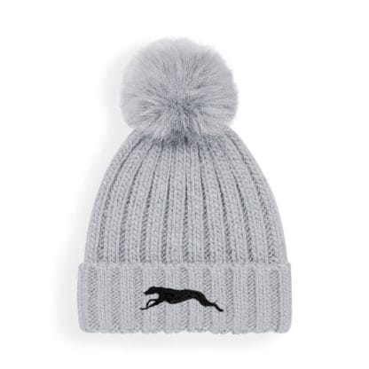 Greyhound Lurcher Owner Gifts, Super Soft Faux Fur Ski Pom Pom Chunky Knit Super Soft Unisex Embroidered Unisex Beanie From The House of Dog - Image 5