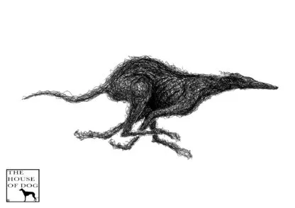 Running Greyhound Lurcher Whippet Sighthound Owner Clothing Gift Printed Heavyweight Organic Cotton T-shirt Gift From The House Of Dog. - Image 9