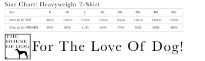 Greyhound Lurcher Owner Clothing Gift Embroidered Heavyweight T-shirt From The House Of Dog. - Image 10