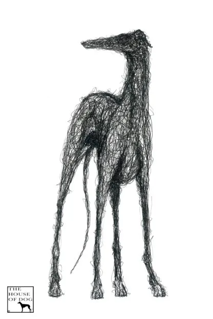 Greyhound Lurcher Whippet Sighthound Owner Clothing Gift Printed Heavyweight Organic Cotton T-shirt Gift From The House Of Dog. - Image 8