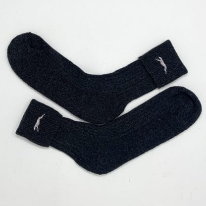 Greyhound Lurcher Sighthound Owner Gift Men's Wool Blend Boot Socks with Cushion Sole from The House Of Dog x 2 PAIRS. One Size Men's 6-11 - Image 3