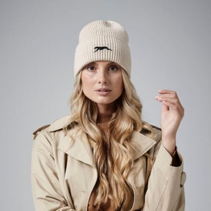 Greyhound Lurcher Owner Clothing Gifts. Oversized Cuffed Beanie Ski Hat From The House Of Dog. - Image 6