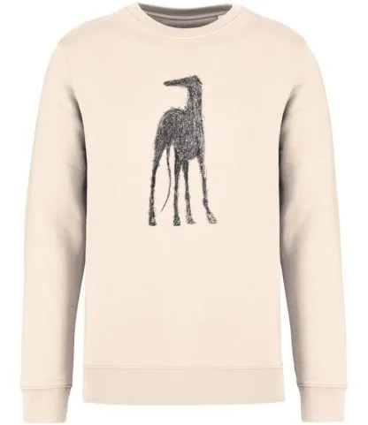 The House Of Dog: Greyhound, Lurcher, Whippet Embroidered Heavyweight Organic Cotton Unisex Sweatshirt - Image 5