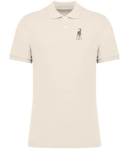 The House Of Dog: Greyhound, Lurcher, Whippet Embroidered 100% Heavyweight Organic Combed Cotton Unisex Pique Knit Polo Shirt. - Image 3