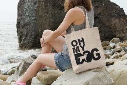 The House Of Dog Labrador Owner Gift: Premium Cotton Tote Bag. Heavyweight 100% Cotton