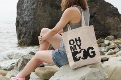 Oh My Dog! Cocker Spaniel Owner Gift: Premium Cotton Tote Bag. Heavyweight 100% Cotton - Image 2