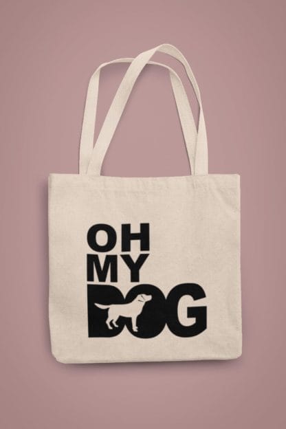 The House Of Dog Labrador Owner Gift: Premium Cotton Tote Bag. Heavyweight 100% Cotton - Image 3