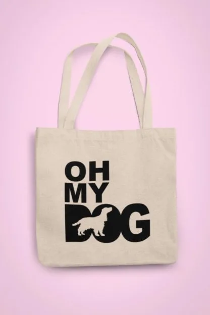 Oh My Dog! Cocker Spaniel Owner Gift: Premium Cotton Tote Bag. Heavyweight 100% Cotton - Image 3