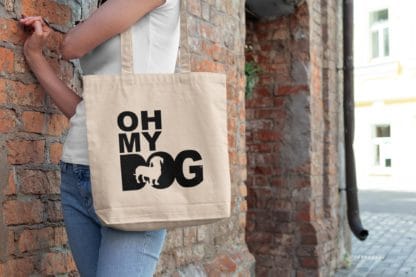 The House Of Dog Doxie Dachshund Owner Gift: Premium Cotton Tote Bag. Heavyweight 100% Cotton - Image 4