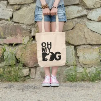 Oh My Dog! Cockapoo Owner Gift: Premium Cotton Tote Bag. Heavyweight 100% Cotton