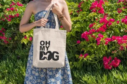 Oh My Dog! Beagle Owner Gift: Premium Cotton Tote Bag. Heavyweight 100% Cotton - Image 4