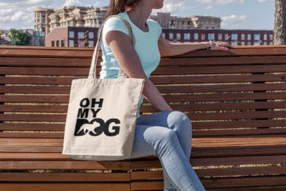 The House Of Dog Frenchie French Bulldog Owner Gift: Premium Cotton Tote Bag. Heavyweight 100% Cotton