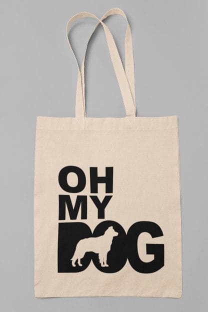 The House Of Dog Border Collie Sheepdog Owner Gift: Premium Cotton Tote Bag. Heavyweight 100% Cotton - Image 2