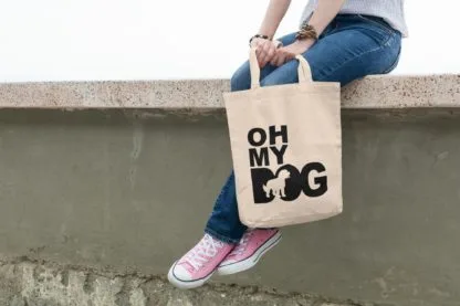 Oh My Dog! Cockapoo Owner Gift: Premium Cotton Tote Bag. Heavyweight 100% Cotton - Image 5
