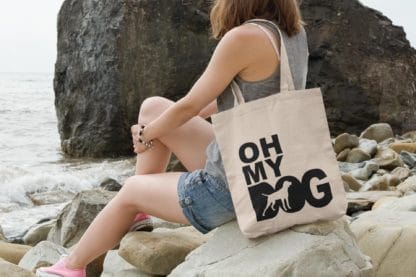 The House Of Dog German Shorthaired Pointer Owner Gift: Premium Cotton Tote Bag. Heavyweight 100% Cotton