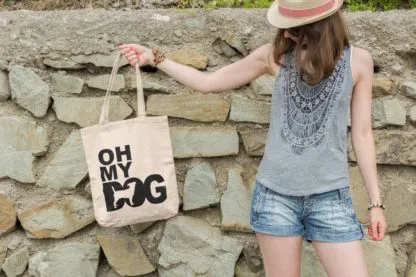 Oh My Dog! Jack Russell Terrier Owner Gift: Premium Cotton Tote Bag. Heavyweight 100% Cotton