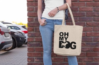 The House Of Dog Border Terrier Owner Gift: Premium Cotton Tote Bag. Heavyweight 100% Cotton