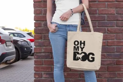 Oh My Dog! Border Terrier Owner Gift: Premium Cotton Tote Bag. Heavyweight 100% Cotton